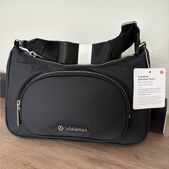 Lululemon Black Crossbody Bag with Pouch - Picture 3 of 3